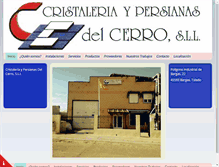 Tablet Screenshot of cristaleriadelcerro.com